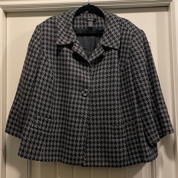 jacket - large houndstooth pattern (grey/black) - Picture 1 of 1